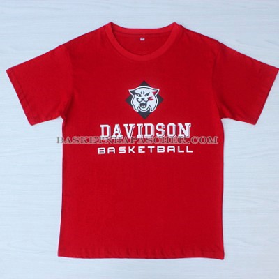Maillot Manche Courte Davidson College Curry Rouge